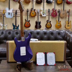 Fender Custom Shop Dennis Galuszka Masterbuilt Roasted 1959 Stratocaster Brazilian Rosewood Slab Board Hand-Wound PUs Journeyman Relic Purple Sparkle - Image 9