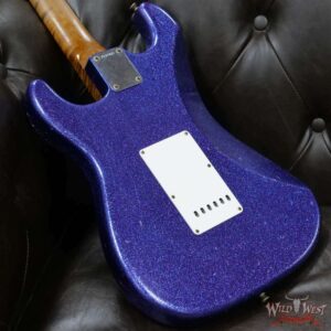 Fender Custom Shop Dennis Galuszka Masterbuilt Roasted 1959 Stratocaster Brazilian Rosewood Slab Board Hand-Wound PUs Journeyman Relic Purple Sparkle - Image 11