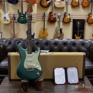 Fender Custom Shop Dennis Galuszka Masterbuilt Roasted 1959 Stratocaster Journeyman Relic Brazilian Rosewood Slab Board Hand-Wound Pickups Sherwood Green - Image 6