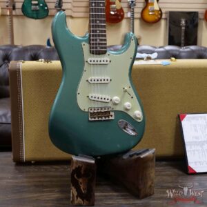 Fender Custom Shop Dennis Galuszka Masterbuilt Roasted 1959 Stratocaster Journeyman Relic Brazilian Rosewood Slab Board Hand-Wound Pickups Sherwood Green - Image 8