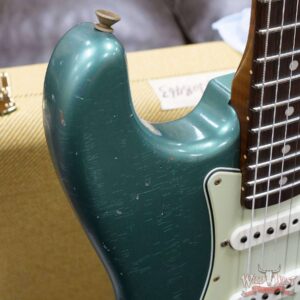 Fender Custom Shop Dennis Galuszka Masterbuilt Roasted 1959 Stratocaster Journeyman Relic Brazilian Rosewood Slab Board Hand-Wound Pickups Sherwood Green - Image 9