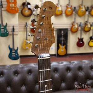 Fender Custom Shop Dennis Galuszka Masterbuilt Roasted 1959 Stratocaster Journeyman Relic Brazilian Rosewood Slab Board Hand-Wound Pickups Sherwood Green - Image 7
