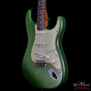 Fender Custom Shop Dennis Galuszka Masterbuilt Roasted 1959 Stratocaster Brazilian Rosewood Slab Board Hand-Wound PUs Journeyman Relic Aged Sage Green Metallic - Image 2