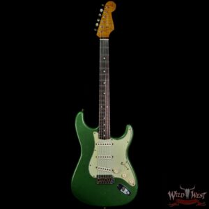 Fender Custom Shop Dennis Galuszka Masterbuilt Roasted 1959 Stratocaster Brazilian Rosewood Slab Board Hand-Wound PUs Journeyman Relic Aged Sage Green Metallic - Image 3