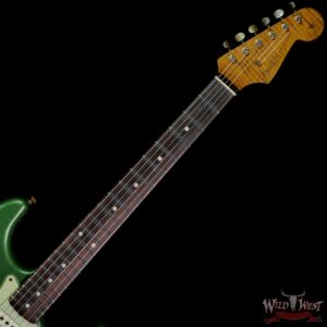 Fender Custom Shop Dennis Galuszka Masterbuilt Roasted 1959 Stratocaster Brazilian Rosewood Slab Board Hand-Wound PUs Journeyman Relic Aged Sage Green Metallic - Image 4