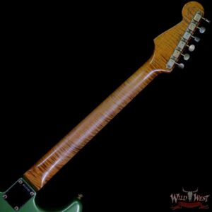 Fender Custom Shop Dennis Galuszka Masterbuilt Roasted 1959 Stratocaster Brazilian Rosewood Slab Board Hand-Wound PUs Journeyman Relic Aged Sage Green Metallic - Image 5