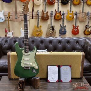 Fender Custom Shop Dennis Galuszka Masterbuilt Roasted 1959 Stratocaster Brazilian Rosewood Slab Board Hand-Wound PUs Journeyman Relic Aged Sage Green Metallic - Image 6