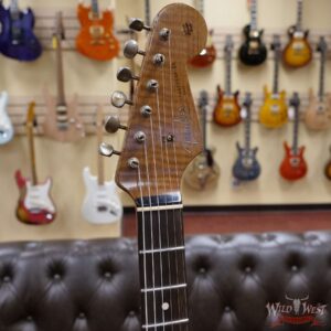 Fender Custom Shop Dennis Galuszka Masterbuilt Roasted 1959 Stratocaster Brazilian Rosewood Slab Board Hand-Wound PUs Journeyman Relic Aged Sage Green Metallic - Image 7