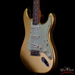 Fender Custom Shop Dennis Galuszka Masterbuilt Roasted 1959 Stratocaster Brazilian Rosewood Slab Board Hand-Wound PUs Journeyman Relic Aged Aztec Gold - Image 2