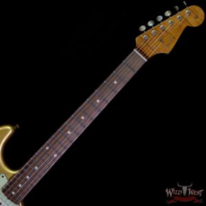 Fender Custom Shop Dennis Galuszka Masterbuilt Roasted 1959 Stratocaster Brazilian Rosewood Slab Board Hand-Wound PUs Journeyman Relic Aged Aztec Gold - Image 4