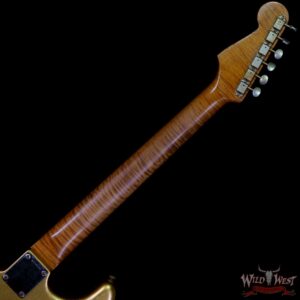Fender Custom Shop Dennis Galuszka Masterbuilt Roasted 1959 Stratocaster Brazilian Rosewood Slab Board Hand-Wound PUs Journeyman Relic Aged Aztec Gold - Image 5