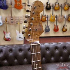 Fender Custom Shop Dennis Galuszka Masterbuilt Roasted 1959 Stratocaster Brazilian Rosewood Slab Board Hand-Wound PUs Journeyman Relic Aged Aztec Gold - Image 7