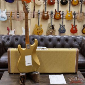 Fender Custom Shop Dennis Galuszka Masterbuilt Roasted 1959 Stratocaster Brazilian Rosewood Slab Board Hand-Wound PUs Journeyman Relic Aged Aztec Gold - Image 9