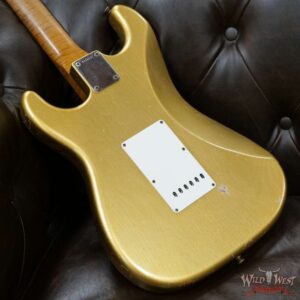 Fender Custom Shop Dennis Galuszka Masterbuilt Roasted 1959 Stratocaster Brazilian Rosewood Slab Board Hand-Wound PUs Journeyman Relic Aged Aztec Gold - Image 11