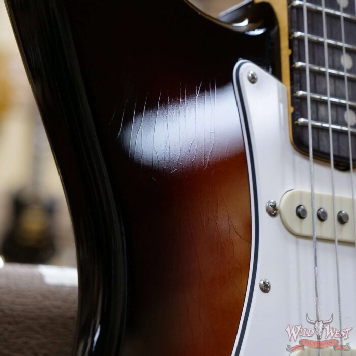 Fender Custom Shop Dennis Galuszka Masterbuilt 1961 Stratocaster Lush Closet Classic AAA Rosewood Slab Board 3 Tone Sunbusrt - Image 10
