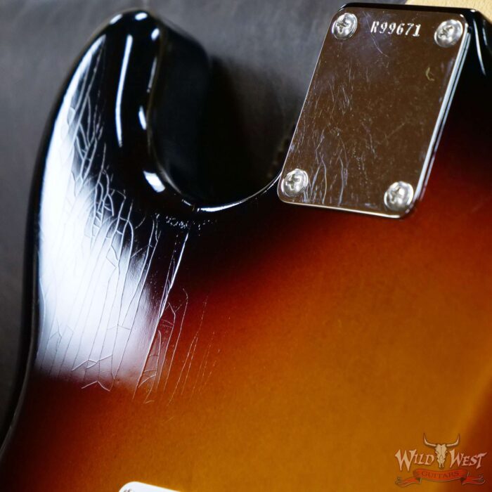 Fender Custom Shop Dennis Galuszka Masterbuilt 1961 Stratocaster Lush Closet Classic AAA Rosewood Slab Board 3 Tone Sunbusrt - Image 13