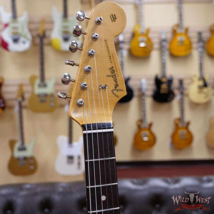 Fender Custom Shop Dennis Galuszka Masterbuilt 1961 Stratocaster Lush Closet Classic AAA Rosewood Slab Board 3 Tone Sunbusrt - Image 4