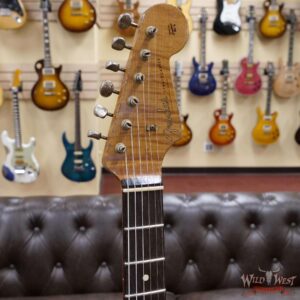 Fender Custom Shop Dennis Galuszka Masterbuilt Roasted 1959 Stratocaster Brazilian Rosewood Slab Board Hand-Wound PUs Journeyman Relic Aged Sonic Blue - Image 7