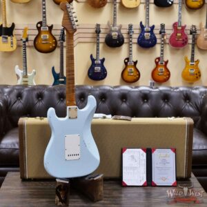 Fender Custom Shop Dennis Galuszka Masterbuilt Roasted 1959 Stratocaster Brazilian Rosewood Slab Board Hand-Wound PUs Journeyman Relic Aged Sonic Blue - Image 9