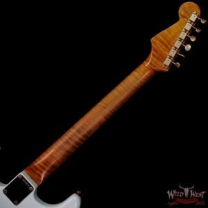 Fender Custom Shop Dennis Galuszka Masterbuilt Roasted 1959 Stratocaster Brazilian Rosewood Slab Board Hand-Wound PUs Journeyman Relic Aged Sonic Blue - Image 5