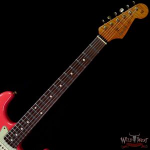 Fender Custom Shop Dennis Galuszka Masterbuilt Roasted 1959 Stratocaster Brazilian Rosewood Slab Board Hand-Wound PUs Journeyman Relic Faded Aged Fiesta Red - Image 4