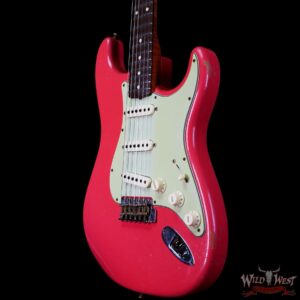 Fender Custom Shop Dennis Galuszka Masterbuilt Roasted 1959 Stratocaster Brazilian Rosewood Slab Board Hand-Wound PUs Journeyman Relic Faded Aged Fiesta Red - Image 2