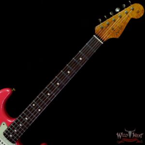 Fender Custom Shop Dennis Galuszka Masterbuilt Roasted 1959 Stratocaster Brazilian Rosewood Slab Board Hand-Wound PUs Journeyman Relic Faded Aged Fiesta Red - Image 4