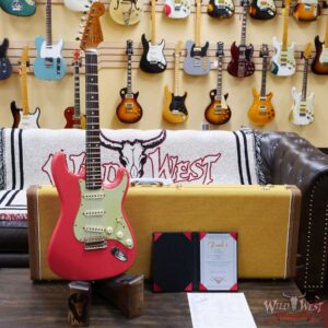Fender Custom Shop Dennis Galuszka Masterbuilt Roasted 1959 Stratocaster Brazilian Rosewood Slab Board Hand-Wound PUs Journeyman Relic Faded Aged Fiesta Red - Image 6
