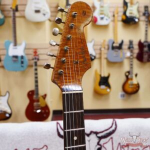 Fender Custom Shop Dennis Galuszka Masterbuilt Roasted 1959 Stratocaster Brazilian Rosewood Slab Board Hand-Wound PUs Journeyman Relic Faded Aged Fiesta Red - Image 7