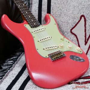Fender Custom Shop Dennis Galuszka Masterbuilt Roasted 1959 Stratocaster Brazilian Rosewood Slab Board Hand-Wound PUs Journeyman Relic Faded Aged Fiesta Red - Image 8