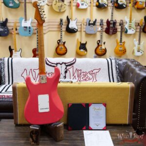 Fender Custom Shop Dennis Galuszka Masterbuilt Roasted 1959 Stratocaster Brazilian Rosewood Slab Board Hand-Wound PUs Journeyman Relic Faded Aged Fiesta Red - Image 9