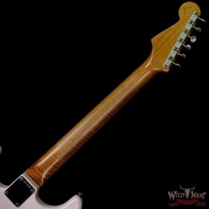 Fender Custom Shop Dennis Galuszka Masterbuilt Roasted 1959 Stratocaster Brazilian Rosewood Slab Board Hand-Wound PUs Journeyman Relic Aged Shell Pink - Image 5