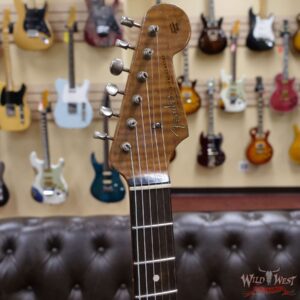 Fender Custom Shop Dennis Galuszka Masterbuilt Roasted 1959 Stratocaster Brazilian Rosewood Slab Board Hand-Wound PUs Journeyman Relic Aged Shell Pink - Image 7