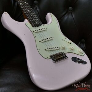 Fender Custom Shop Dennis Galuszka Masterbuilt Roasted 1959 Stratocaster Brazilian Rosewood Slab Board Hand-Wound PUs Journeyman Relic Aged Shell Pink - Image 8