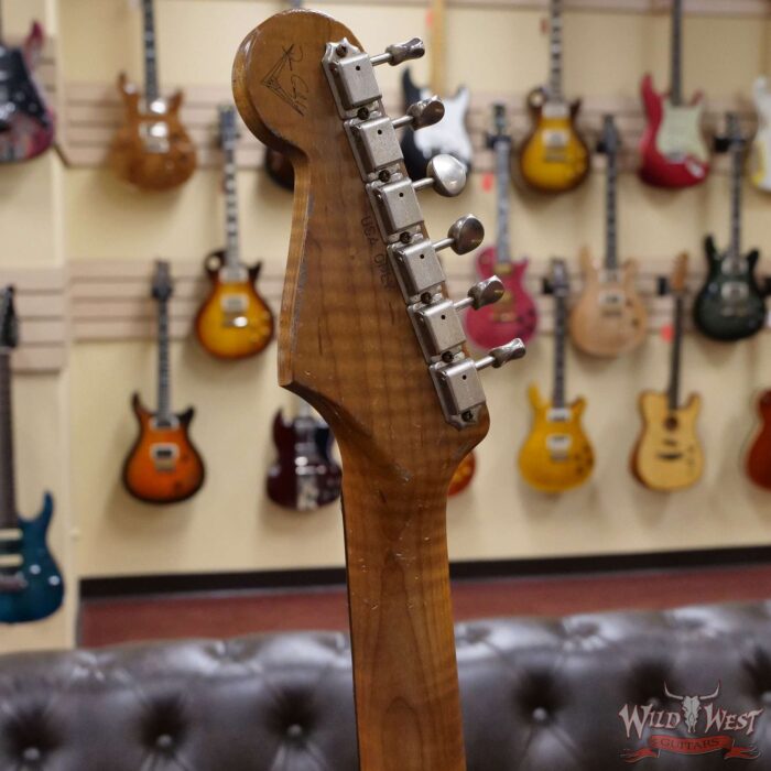 Fender Custom Shop Dennis Galuszka Masterbuilt Roasted 1959 Stratocaster Brazilian Rosewood Slab Board Hand-Wound PUs Journeyman Relic Aged Shell Pink - Image 10