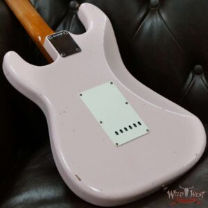 Fender Custom Shop Dennis Galuszka Masterbuilt Roasted 1959 Stratocaster Brazilian Rosewood Slab Board Hand-Wound PUs Journeyman Relic Aged Shell Pink - Image 11