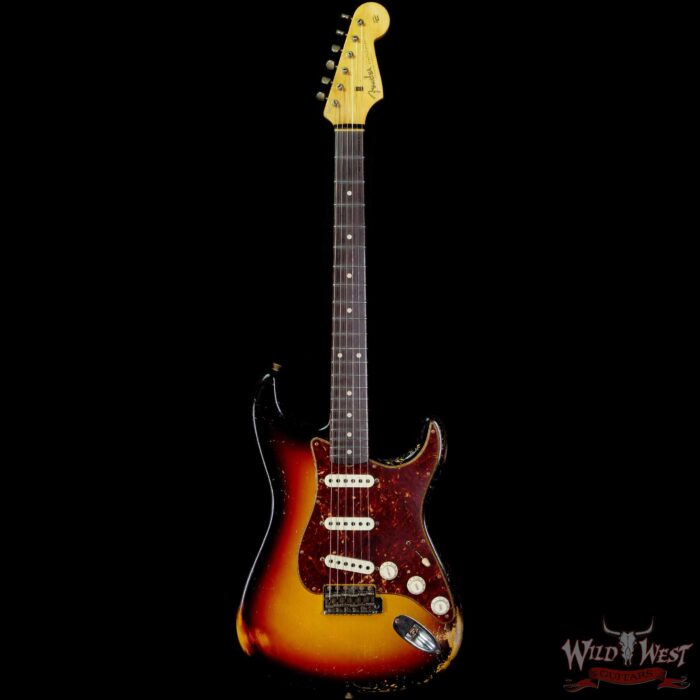 Fender Custom Shop Dennis Galuszka Masterbuilt 1960 Stratocaster Josefina Hand-Wound Pickups Relic 3 Tone Sunburst - Image 3