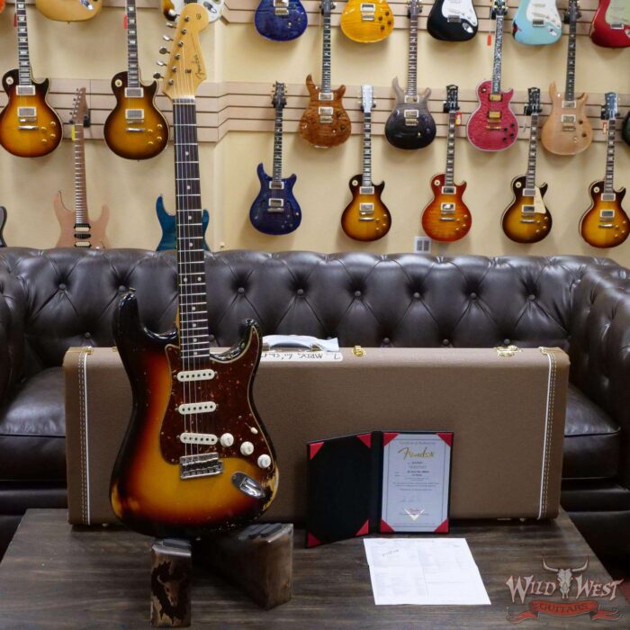 Fender Custom Shop Dennis Galuszka Masterbuilt 1960 Stratocaster Josefina Hand-Wound Pickups Relic 3 Tone Sunburst - Image 6