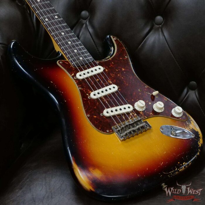 Fender Custom Shop Dennis Galuszka Masterbuilt 1960 Stratocaster Josefina Hand-Wound Pickups Relic 3 Tone Sunburst - Image 8