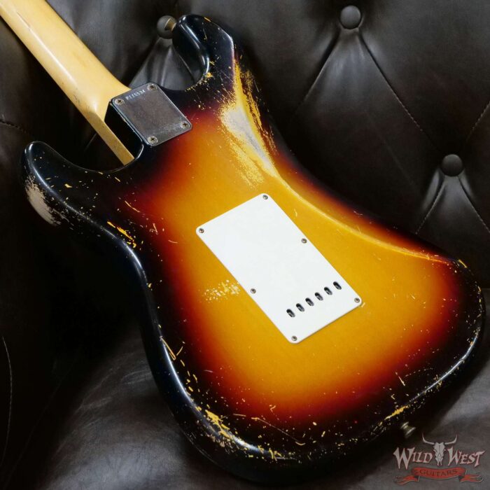 Fender Custom Shop Dennis Galuszka Masterbuilt 1960 Stratocaster Josefina Hand-Wound Pickups Relic 3 Tone Sunburst - Image 11
