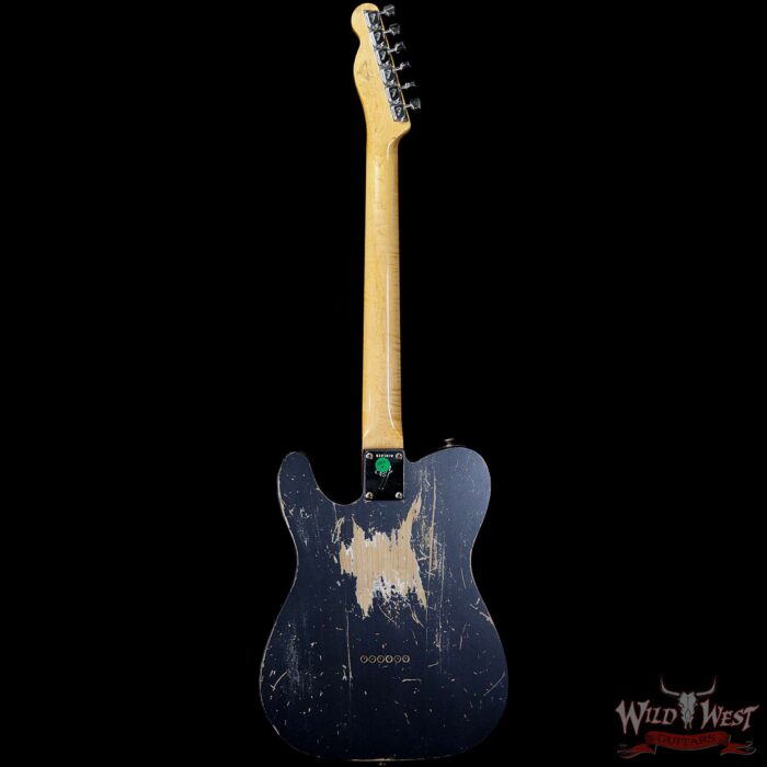 2020 NAMM Fender Custom Shop Dennis Galuszka Masterbuilt 1967 Telecaster Custom Relic Dark Lake Placid Blue w/ Competition Racing Stripe - Image 5