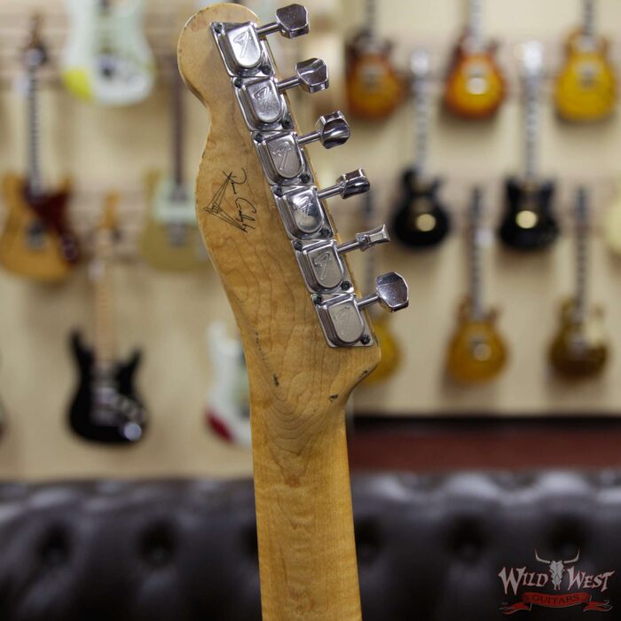 2020 NAMM Fender Custom Shop Dennis Galuszka Masterbuilt 1967 Telecaster Custom Relic Dark Lake Placid Blue w/ Competition Racing Stripe - Image 9