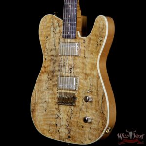 Fender Custom Shop Masterbuilt Dennis Galuszka Artisan Spalted Maple Telecaster HH African Blackwood Board - Image 2