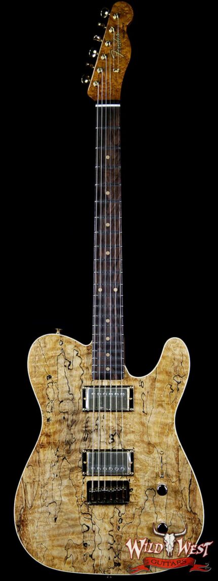 Fender Custom Shop Masterbuilt Dennis Galuszka Artisan Spalted Maple Telecaster HH African Blackwood Board