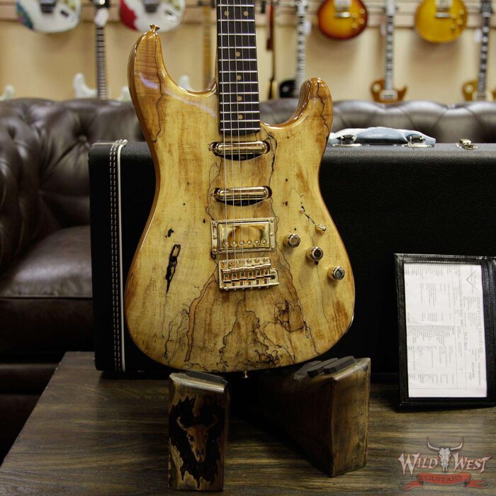 Fender Custom Shop Dennis Galuszka Masterbuilt Artisan Stratocaster HSS Spalted Maple Top Birdseye Neck - Image 12