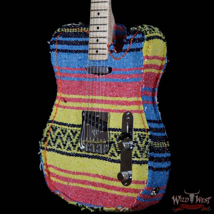 2018 NAMM One-Of-Kind Fender Masterbuilt Dennis Galuszka Border Town Telecaster Mexico Blanket AAAA Flame Neck - Image 2