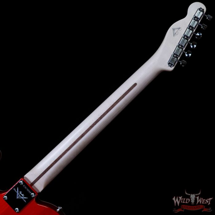 Fender Custom Shop Dennis Galuszka Masterbuilt Telecaster Ebony Fingerboard Novak Filtertron Pickups NOS Orange 6.35 LBS - Image 5