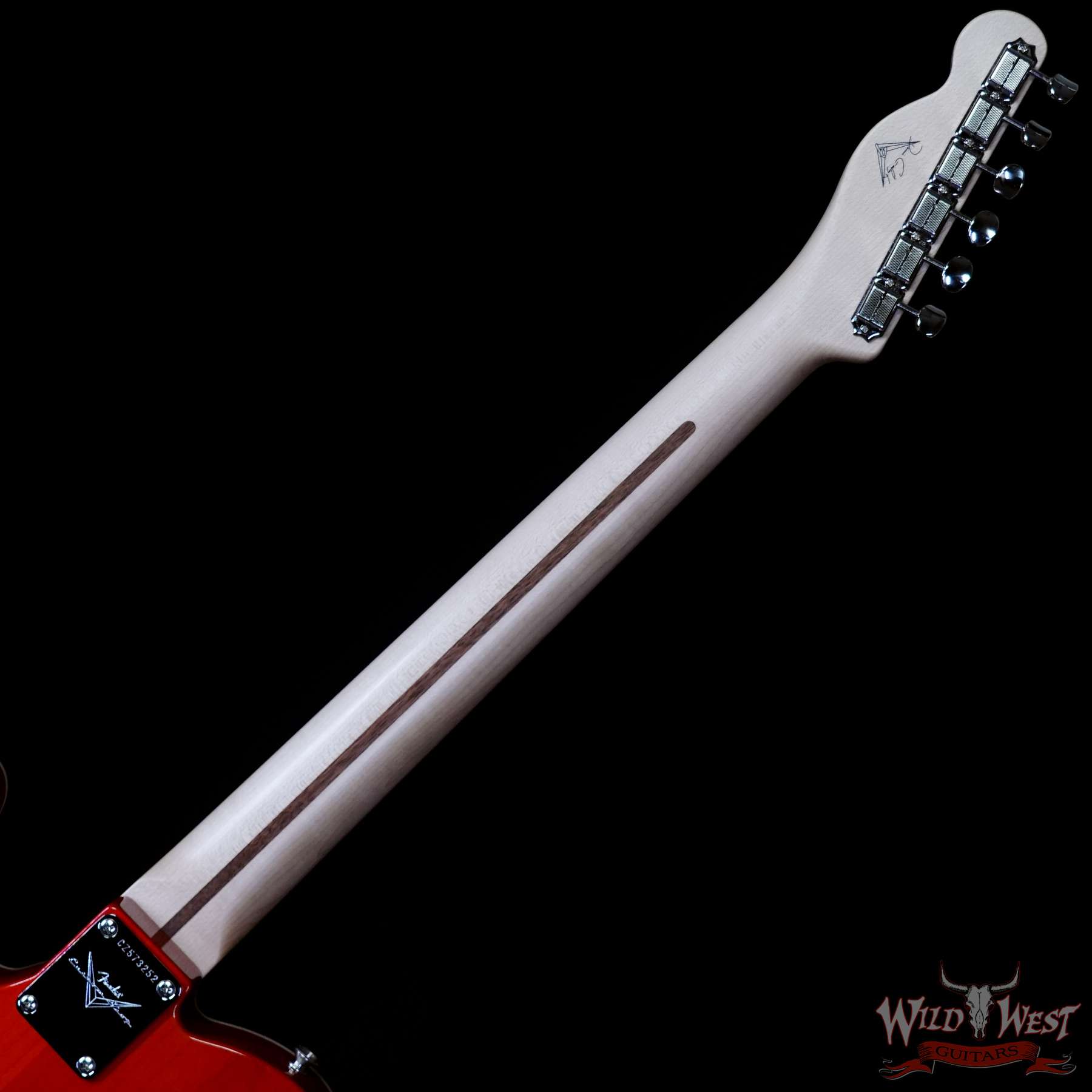 fendercs-mbdg-cz573252-c3__wwg.jpg Fender Custom Shop Dennis Galuszka Masterbuilt Telecaster Ebony Fingerboard Novak Filtertron Pickups NOS Orange 6.35 LBS - Image 5