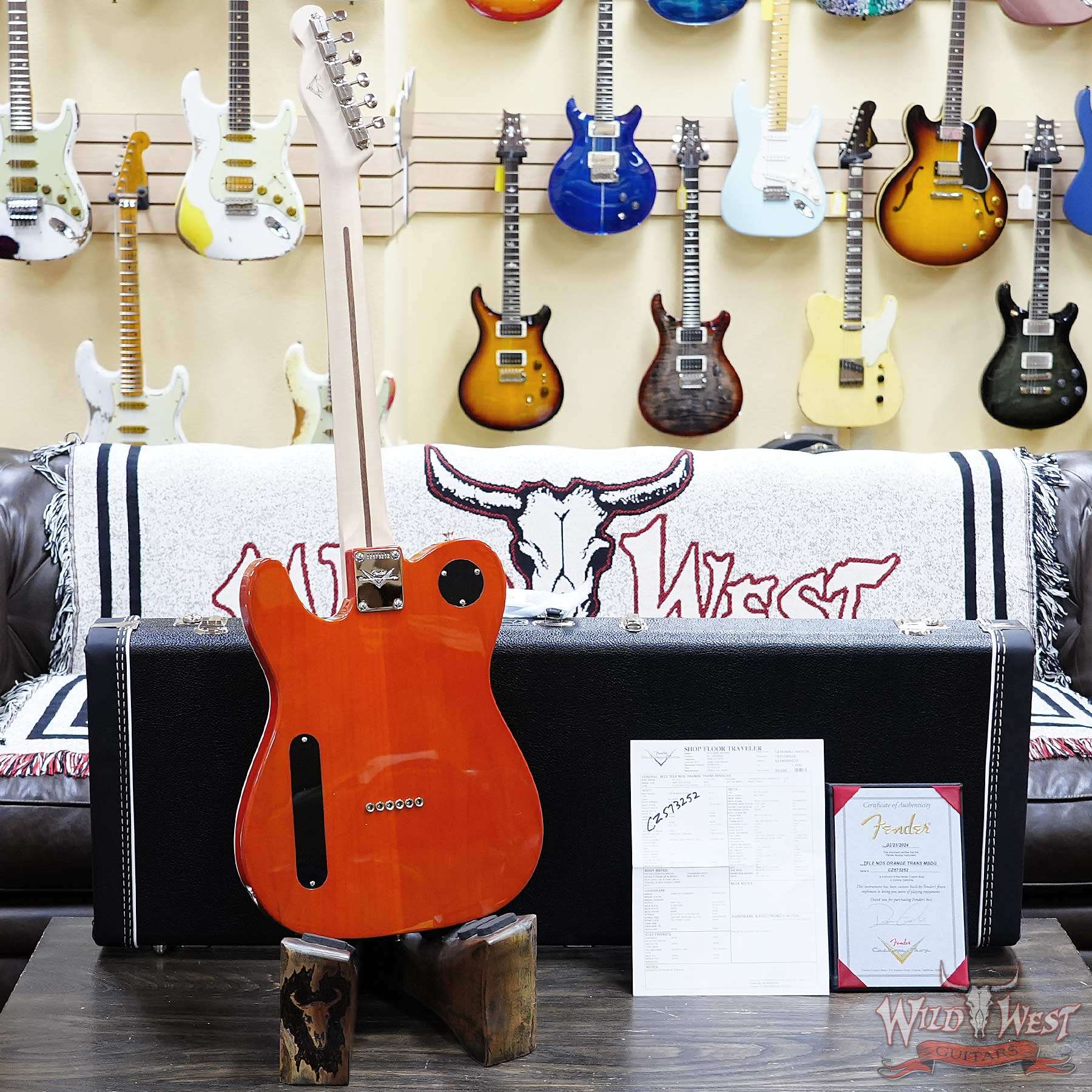 fendercs-mbdg-cz573252-d4__wwg.jpg Fender Custom Shop Dennis Galuszka Masterbuilt Telecaster Ebony Fingerboard Novak Filtertron Pickups NOS Orange 6.35 LBS - Image 9