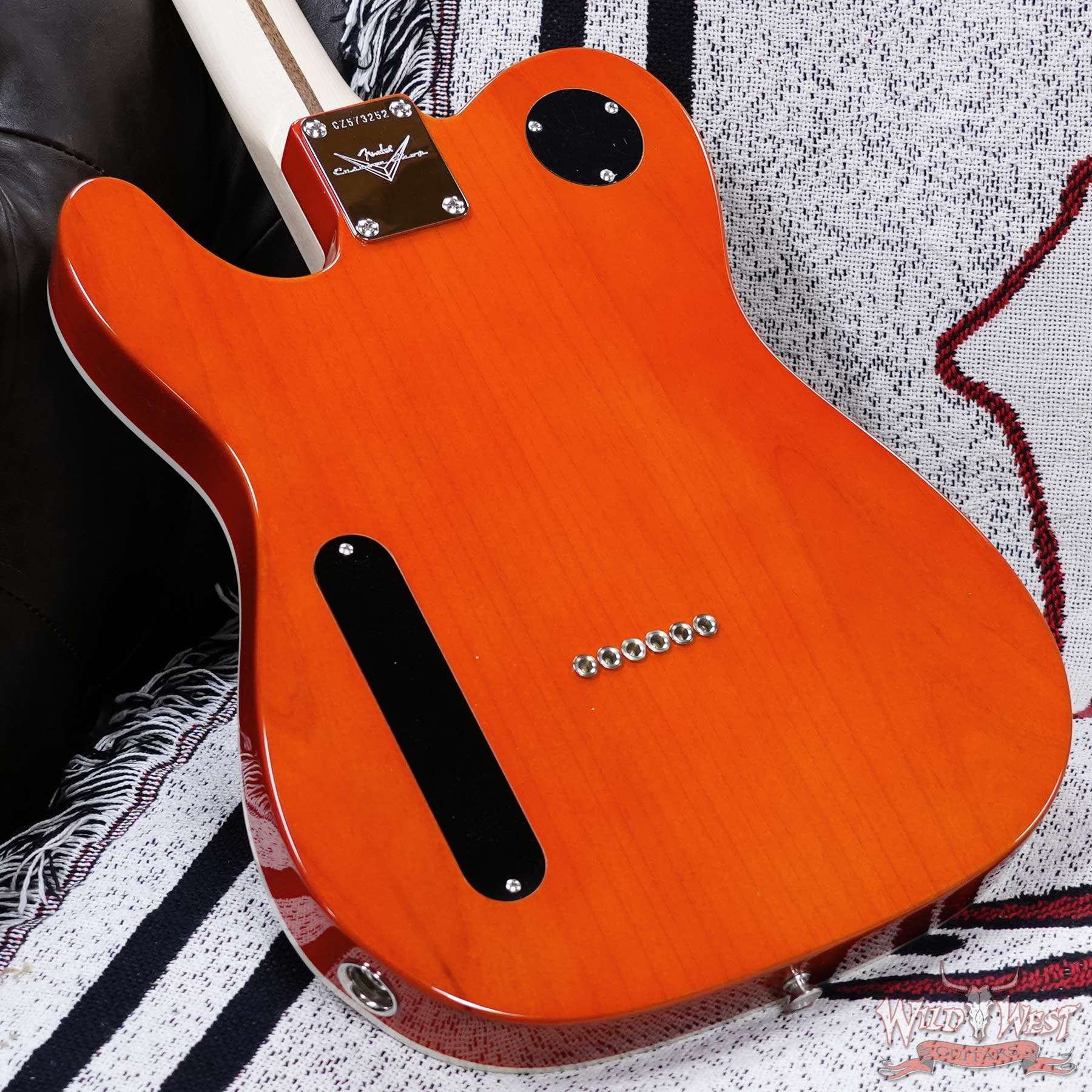 fendercs-mbdg-cz573252-d6__wwg.jpg Fender Custom Shop Dennis Galuszka Masterbuilt Telecaster Ebony Fingerboard Novak Filtertron Pickups NOS Orange 6.35 LBS - Image 11